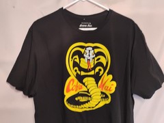 Bioworld Sony Cobra Kai Mens 2XL 50-52 Black Tshirt Short Sleeve
