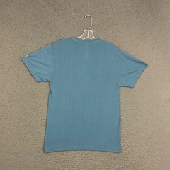 Adidas Tennis T-Shirt Mens Medium Blue Spell Out Cotton Blend Climalite Sports