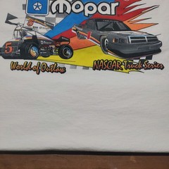 Vintage 90s Mopar Dodge NASCAR Truck Series Double Sided Graphic T-Shirt Size L