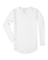 NWT BYLT Premium Basics Drop-Cut BYLT Blend Long Sleeve White Men’s XL