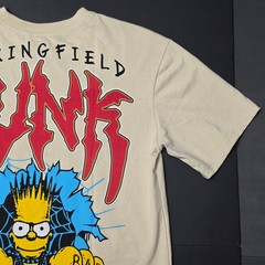 The Simpsons Bart Punk – Officially Licensed Cartoon Graphic T Shirt – Unisex S