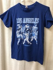 Los Angeles Dodgers MLB Tshirt Adult Small Blue White Brisco Brands