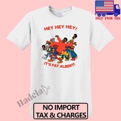 Fat Albert Hey Hey Hey Men’s White Size S-5XL