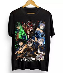 Black Clover Asta Yuno T-shirt Comic,Bull,Magic,Demon,Yami,Anime T-Shirt Black