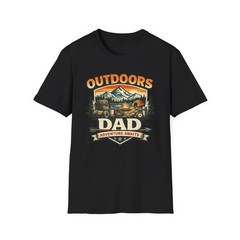 Outdoors Dad Camping Lake Gildan Tee Nature Fishing Hiking
