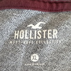 Hollister Must-Have Collection Men’s Gray Solid Logo Crew T-Shirt Size XL