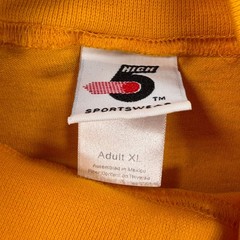 HIGH 5 SPORTSWEAR Men’s Yellow XL Mock Neck Long Sleeve T-Shirt Syberg’s