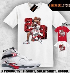 Shirt To Match AJ 8 Bugs Bunny 2025 Sneaker Matching Tee Number 23 MJ T-Shirt