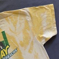 2010s Subway Artistas Frescos T Shirt Mens Large Yellow Acid Wash Promo Hispanic
