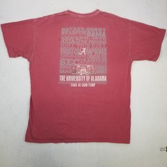 VTG Comfort Colors Mens Faded Red Alabama University Crimson Tide Denny Shirt XL
