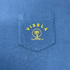 Vissla Premium T-shirt Size XL Vintage Wash Ultra Soft Logo Pocket Graphic 😎🏖️