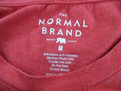 The Normal Brand Shirt Adult Medium Red Crewneck Graphic Print Casual Outdoor