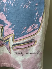 Playboy Shirt Mens Large Pink Bunny Logo Andy Warhol Graphic Tee Tie Dye Washed