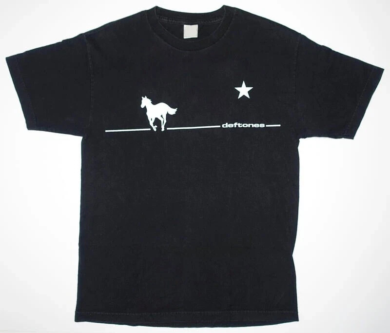 Remake 2 sided Deftones White Pony 2000 US Tour Issue Shirt Black TE8340