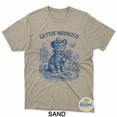 Bachelorette Party Cowboy Cowgirl Getting Meowied Cat Bride T-Shirt