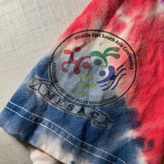 Middle East UAE Tie Dye Expertise Mens Medium T Shirt Track Field MESAC 2012