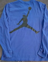 Men’s Air Jordan Breakfast Club Jumpman Long Sleeve T-Shirt-Lapis Blue- Sz Large
