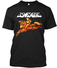 New Budgie English Heavy Hard Music Graphic Retro Art Logo T-Shirt Size S to 4XL