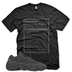 New SUCCESS FACTS T Shirt for Adidas YZ 500 UTILITY BLACK 350 V2