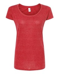Tultex Women’s Poly-Rich Scoop Neck T-Shirt
