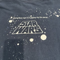Star Wars Men Shirt Large Blue Episode 4 IV Graphic Short Sleeve Crew Neck Tee