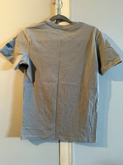 ARRI Gray Organic Cotton T-Shirt W/ ARRI Rainbow Plum logo EU XS/US XXS