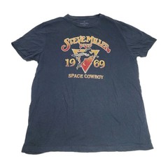 STEVE MILLER BAND x WRANGLER “1969 Space Cowboy” Blue T-Shirt Size LARGE – NWOT