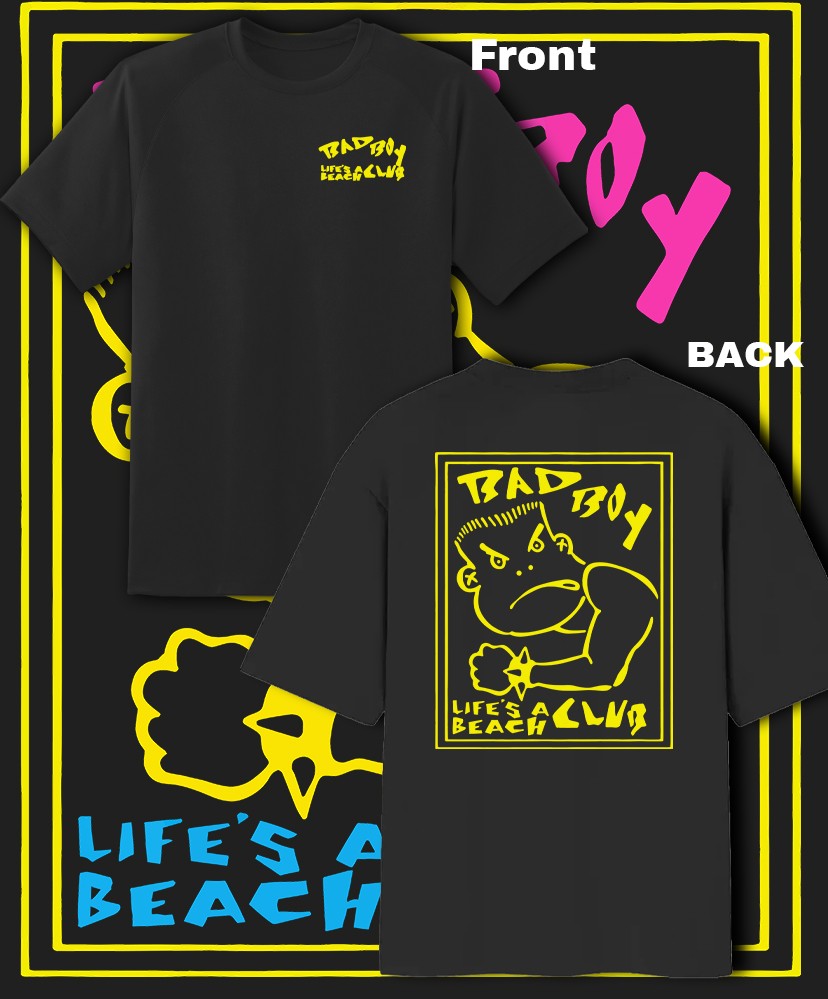 Bad Boy Club Yellow Print T Shirt Youth M – Adult 6XL Fast Ship!