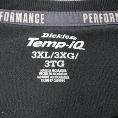 Dickies Cooling Temp-iQ Perform Short Sleeve T-Shirt Men’s Size 3XL XXXL Black