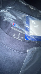 Three champion T-shirts, and one pair of socks