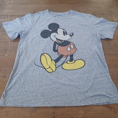 Disney Mickey Mouse Classic Graphic T-Shirt – Men’s Size XL Heather Gray Super