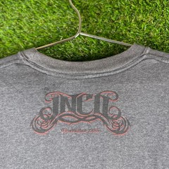 Vintage JNCO Jeans Shirt Large L Gray Faded Dragon Skate Fantasy Distressed Tee