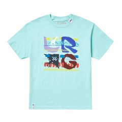 LRG Lifted Research Group “Stacked Bass” Short Sleeve Tee (Celadon) T-Shirt