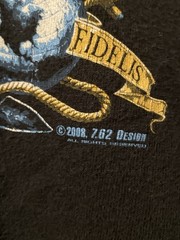 Vintage United States Marines Black Graphic T-Shirt Mens Medium Y2K 2008 7.62
