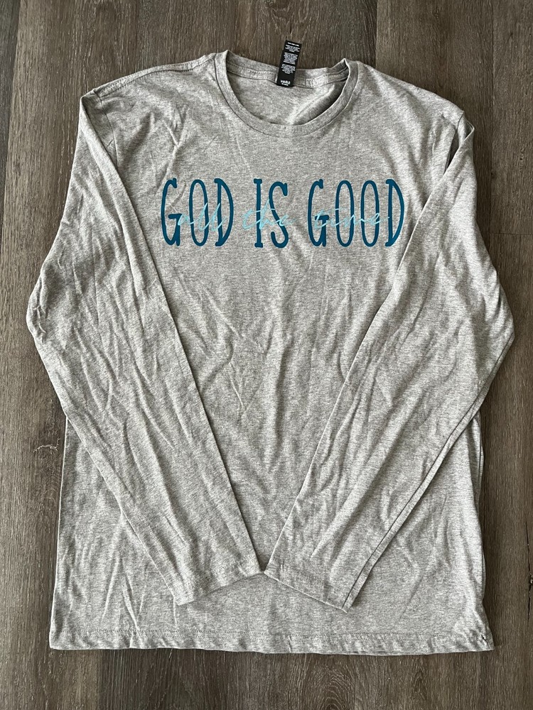 T-shirt “God is Good All the Time” Long Sleeve Shirt Christian Soft – S M L XL