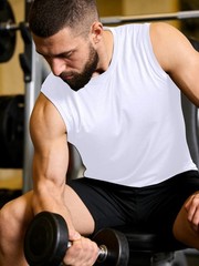 Men’s 3 Pack Mesh Active Athletic Tank Tops, Quick Dry Moisture Wicking Perfo…
