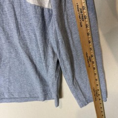 Original Penguin Shirt Mens Large Blue Colorblock Long Sleeve Pocket Logo Tee