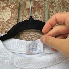 WHITE VINTAGE HANES BEEFY-T “SOVEREIGN” LONG SLEEVE