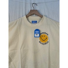 NWT Market Studios Smiley Arc T-Shirt Mens XXL Ecru Cream Short Sleeve #2206