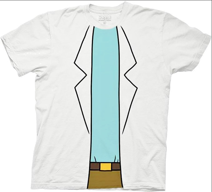 Official 2019 Rick and Morty Men’s Ripple Junction Tee Size L Labcoat Sealed New