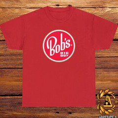 New Bob’s Big Boy Company Logo Black/Sport Grey/White/Navy/Red T-Shirt S-5XL