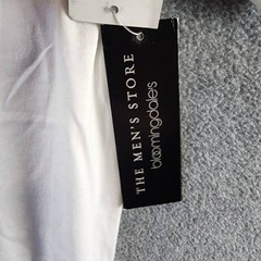 The Men’s Store at Bloomingdale’s Supima Cotton Tee S White Crew Neck Pullover