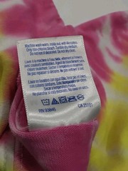 New Tie Dye Men’s Medium T-Shirt Pink Yellow Multicolor Swirl Spiral