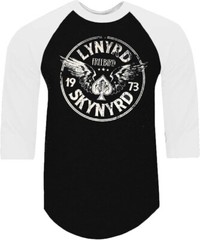 LYNYRD SKYNYRD CIRCLE PUNK ROCK SHIRT RAGLAN 3/4 SLEEVE (Multiple Variations)