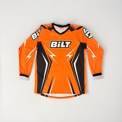 Bilt Jersey Long Sleeve Motocross Dirt Bike Cycle Moto Men’s Size Large Orange