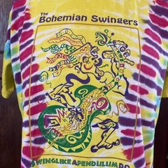 Vintage The Bohemian Swingers Swing Like A Pendulum Do Tie Dye Shirt Size Large