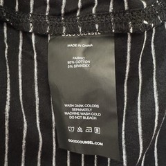 Good Counsel Wanzer Henley Long Sleeves Black T-Shirt 3XL White Stripe Tee NWT