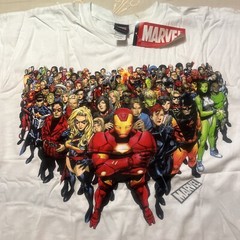 Vintage Marvel X Mad Engine Full Cast Iron Man Comics T-Shirt Size XL/XG