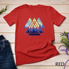 Geometric Triangle Outdoor Trees Forest Wildlife Nature T-Shirt Unisex T-shirt