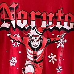 Naruto Graphic Shippuden Red Ripple Junction Short Sleeve T-Shirt Size Large NWT